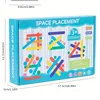 Popsicles Puzzle Games, Teaser Puzzles, Montessori Educational Math Toys, Wooden Match Sticks Toddlers Travel Toys 6
