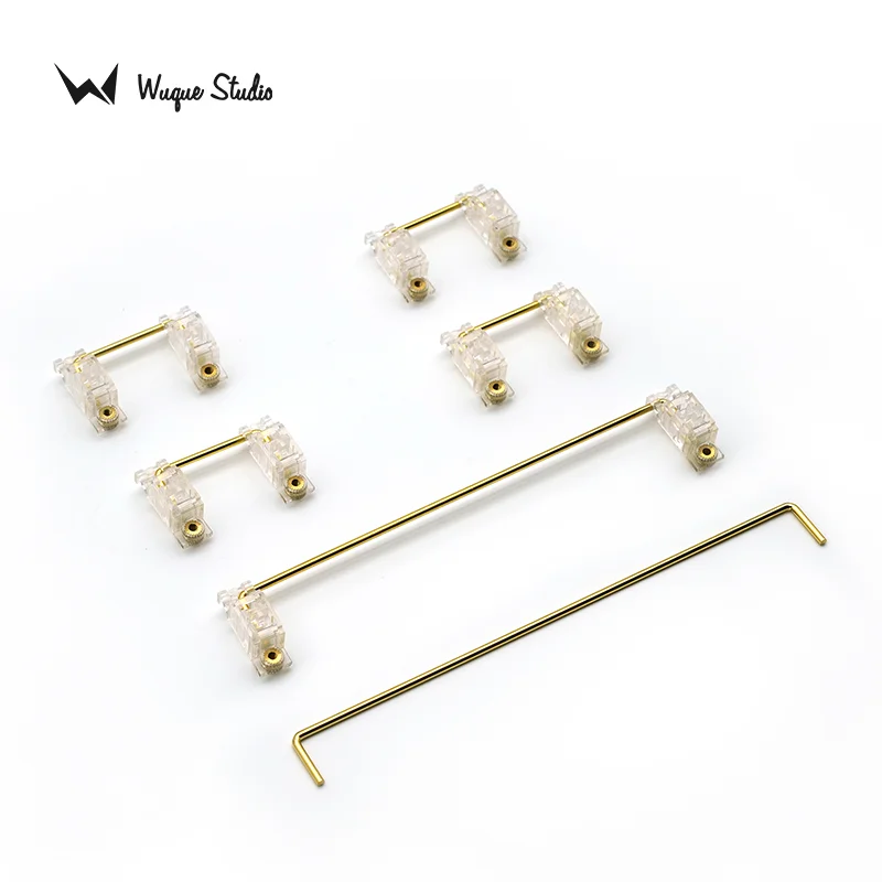 

WuqueStudio WS Stabs Aurora Clear, механические фотостабилизаторы 6.25U PCB Mount 2U 7U