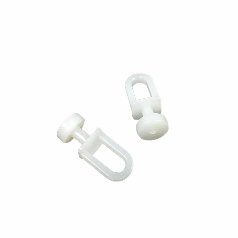 30pcs 흰색 플라스틱 레일 커튼 컨베이어 후크 롤러 홈 커튼 행거 HHooks 액세서리 커튼 Tieback 후크