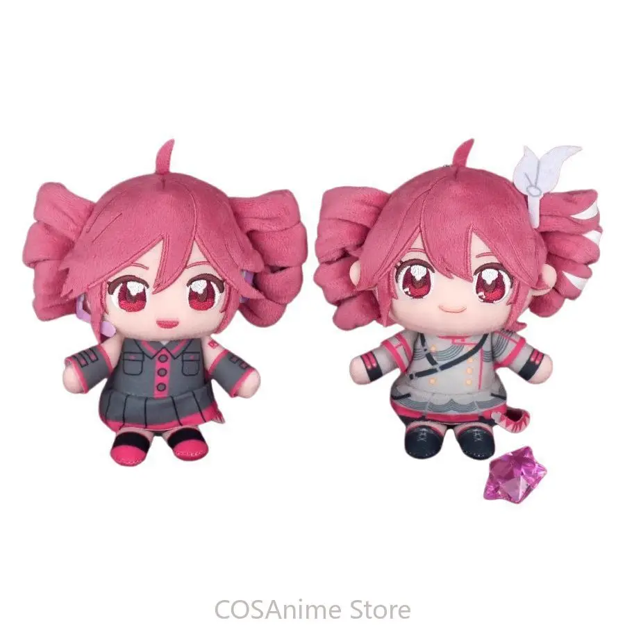 20CM Anime Kasane Teto Plush Doll Idol Figure Clothes Dress Up Doll Cute Soft Cotton Body Outfit Plushie Plait Birthday Gift