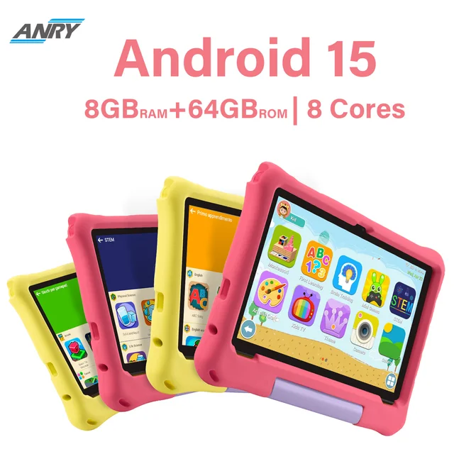 ANRY Android 15 キッズタブレット 5000mAh オクタコア 10.1