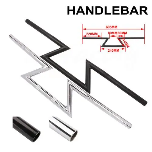 

Motorcycle Handle Bar 25mm 1" Handlebar Drag Handle Hand Z Bar For Harley HONDA YAMAHA SUZUKI KAWASAKI Chopper Cruisers Bobber