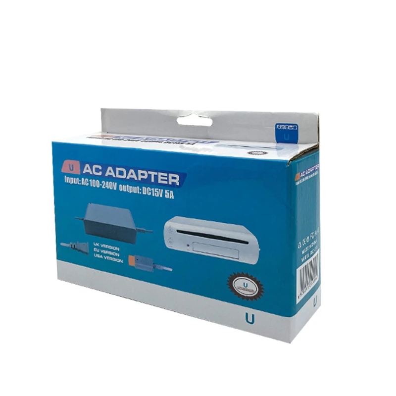 Game Console Power Adapter 69HA AC 100-240V Power Adapter Supply Gamepad Charger Cable for Wii U-EU/US Plug