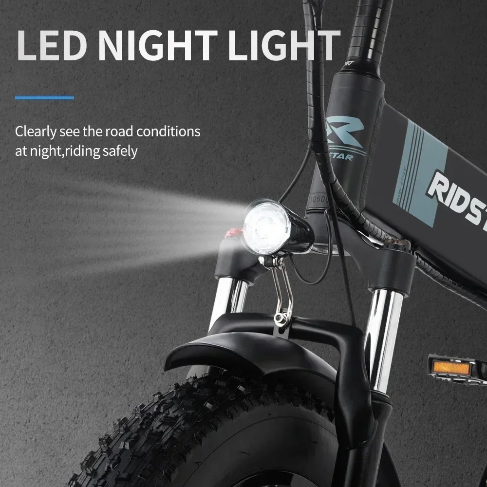 H20 Pro Mountain E-bike 2000W Powerful Dual motor Electric Bicycle 48V 23AH Lithium battery 20inch*4.0 Fat Tyre Foldable Ebike