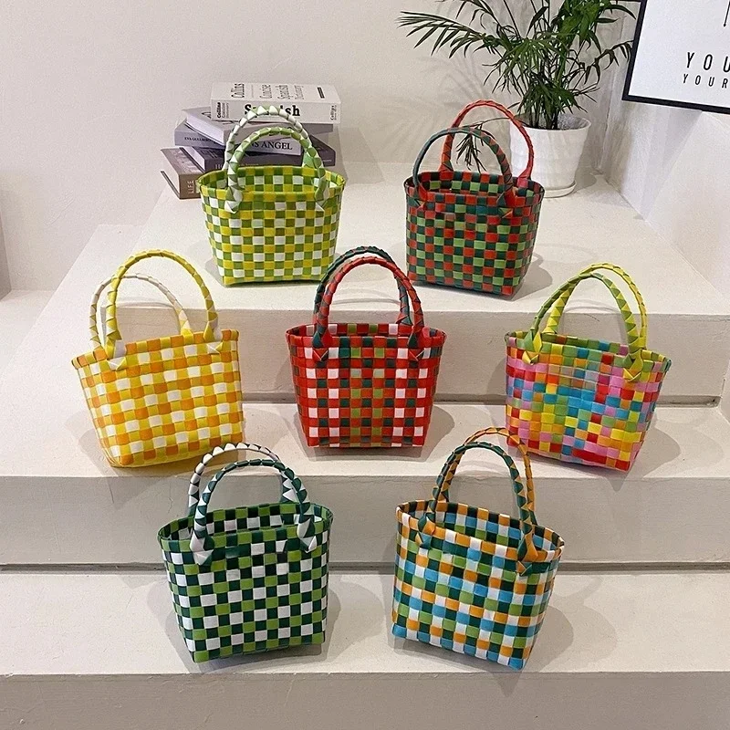 Rattan Women Bag Basket Luxurious Designer Brand Fashion Summer Female Shoulder Handbag High-quality Women Shopping Bags Purse 4