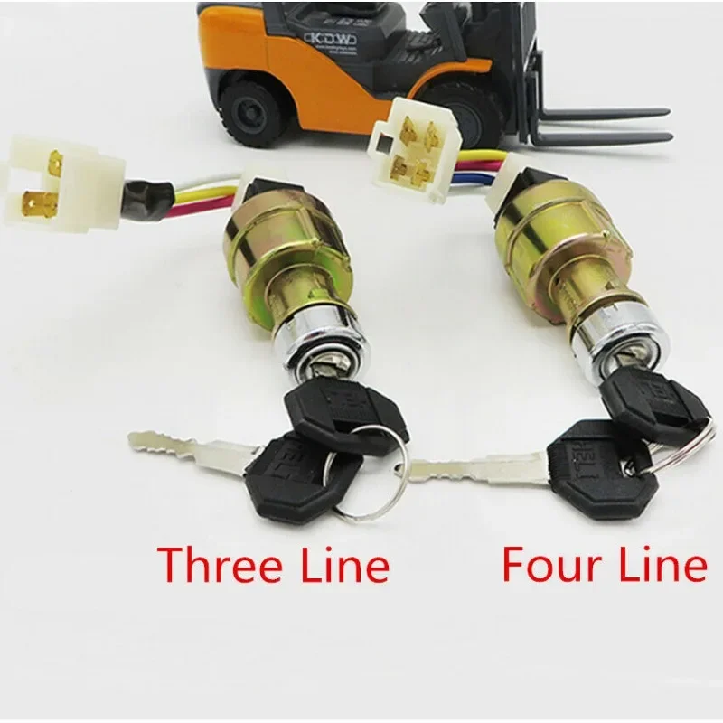 

Оригинальный стартовый переключатель зажигания вилочного погрузчика JK411, подходит для длинного руля
