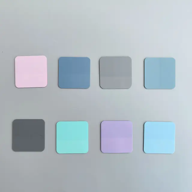 160 Sheets 8Colors Transparent Sticky Notes Scrapes Stickers Note Pads Paper Clear Notepad School Stationery Office Supplies 6