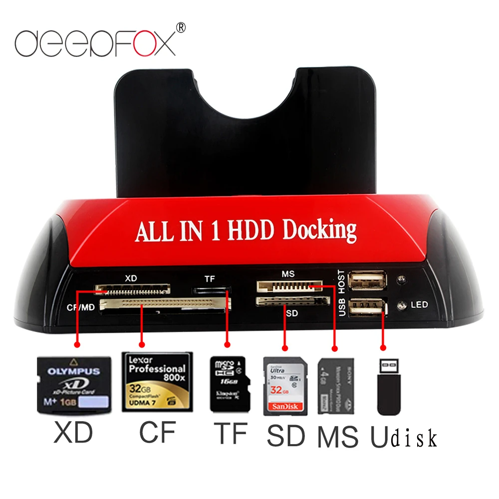 de disco duro externo Dual 2 IDE 1 SATA USB tipo C, estación de acoplamiento de 2,5 pulgadas y 3,5 pulgadas, lector de concentrador OTB de respaldo táctil|Estuches para discos duros| - AliExpress