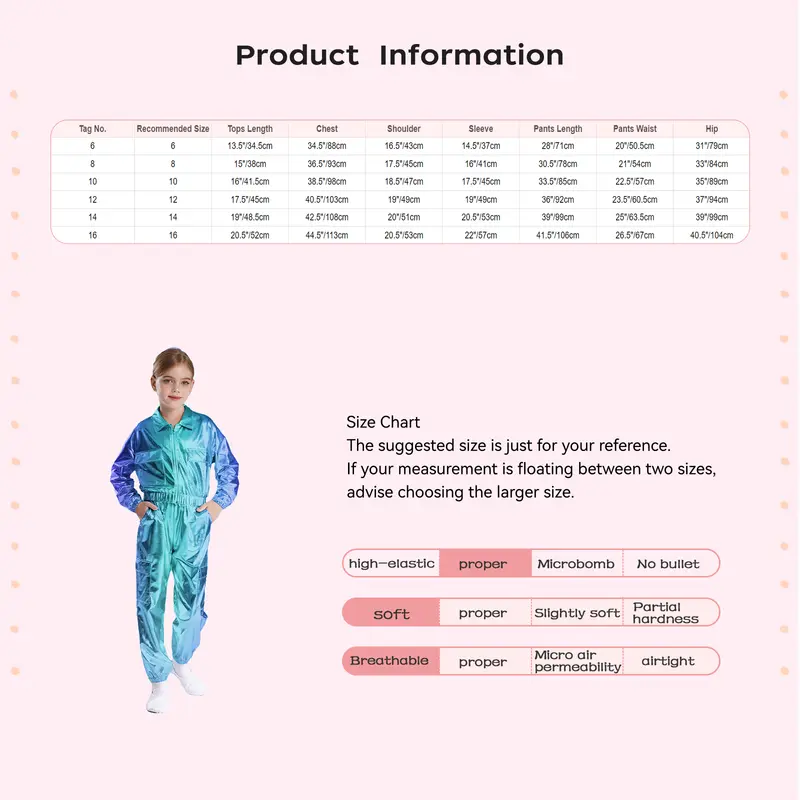Kids Boys Girls Jazz Hip-Hop Street Dance Performance Costume Metallic Shiny Long Sleeve Athletic Jacket Coat with Pants Outfits - Image 6
