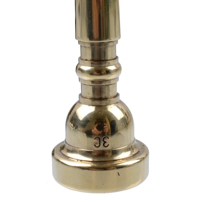 High Quality 3Pcs Golden Professional Trumpet 3C 5C 7C Mouth Piece Mouthpiece Gold