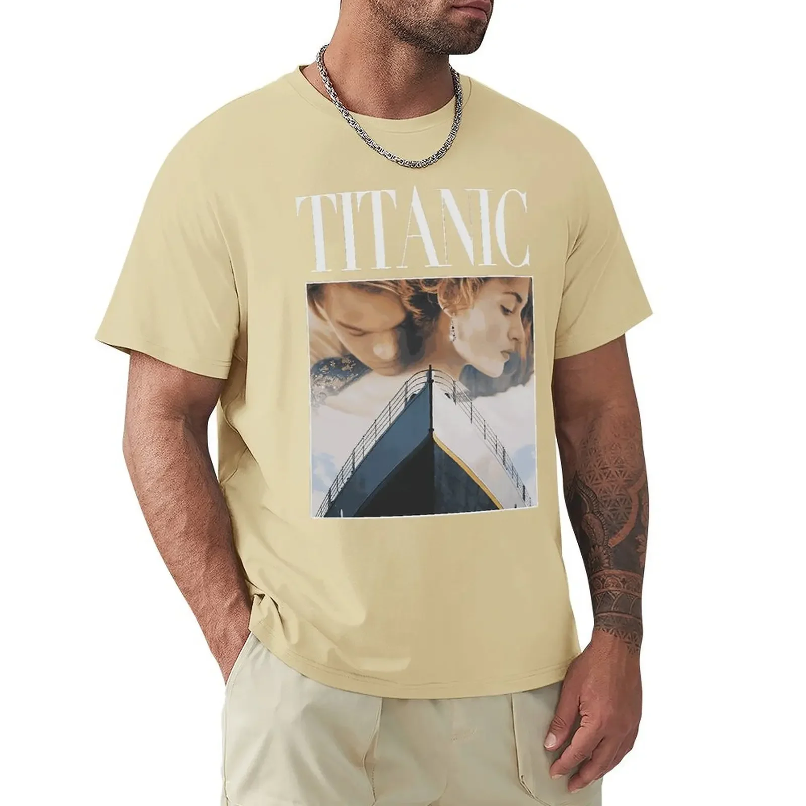 Titanic T Shirts Unisex Black Leonardo DiCaprio Kate Winslet Tee