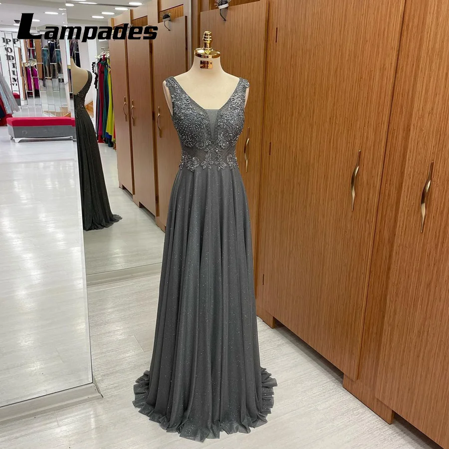Crystal Un Hombro Gasa Y Encaje Vestido Con Apertura Malva Vintage Tallas Grandes