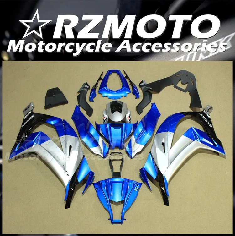 

Комплект обтекателей для мотоцикла из АБС-пластика, подходит для KAWASAKI ZX10R 2011 2012 2013 2014 11 12 13 14 15, кузов синего и серебристого цвета