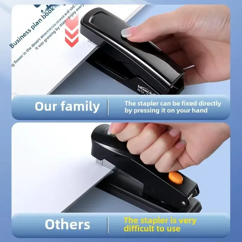 Duty Stapler,Visual Window Stapler, Hand Press Stapler for 24/6 26/6 Staples, Office School Binding Supplies - 3