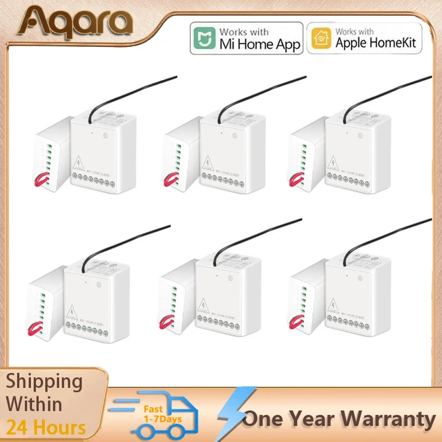 Aqara 2-Way โมดูลควบคุมรีเลย์ SWITCH Controller Zigbee สมาร์ทจับเวลาช่องทํางานร่วมกับ Xiaomi Mi Home Homekit APP 1
