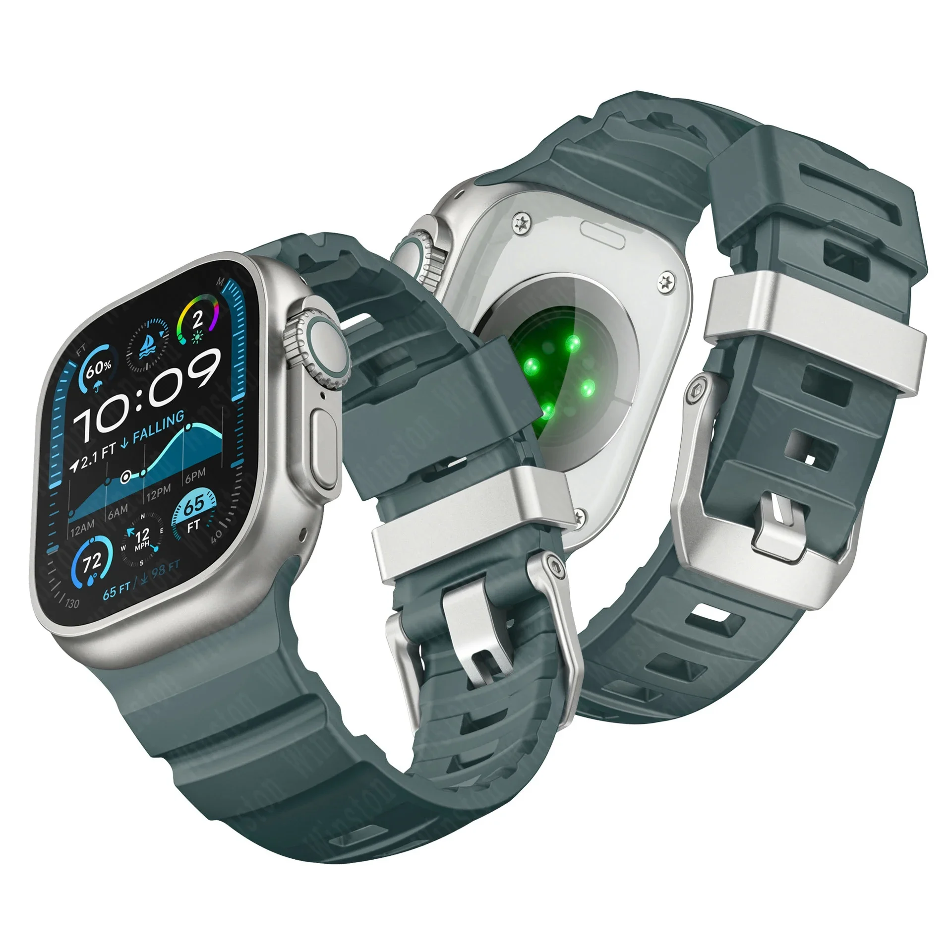 Fluorescent Silicone Sport Band Bracelet