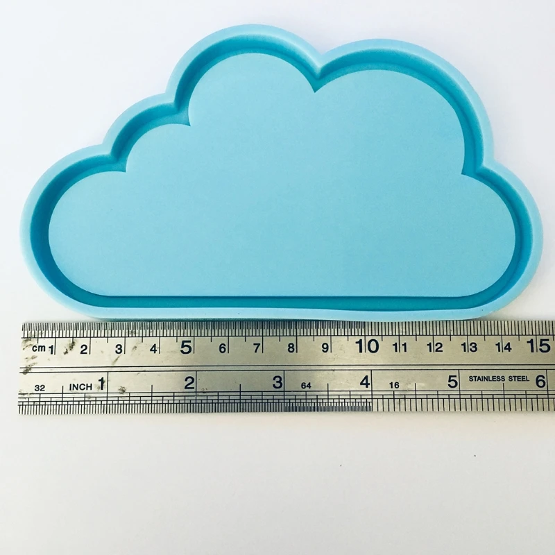 

MXME Cloud Tray Molds for Resin Casting Sturdy Silicone Tray Mold Oval Round