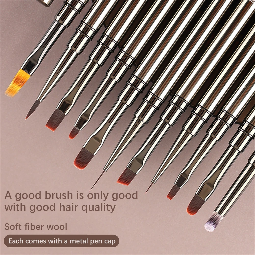 

Nail Brushes For Women Manicure Large Square Nail Art Tools Phototherapy Pen Art Painting Brush Painting Tools