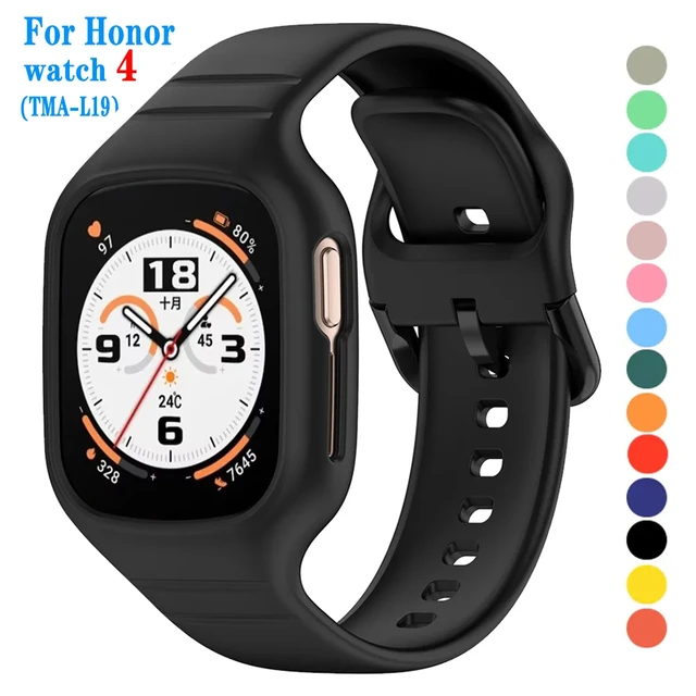 Soft Silicone Strap For Huawei Honor Watch 4 Smartwatch Sport Replacement  Bracelet Accessory For Huawei Honor Watch 4 Wristband - AliExpress