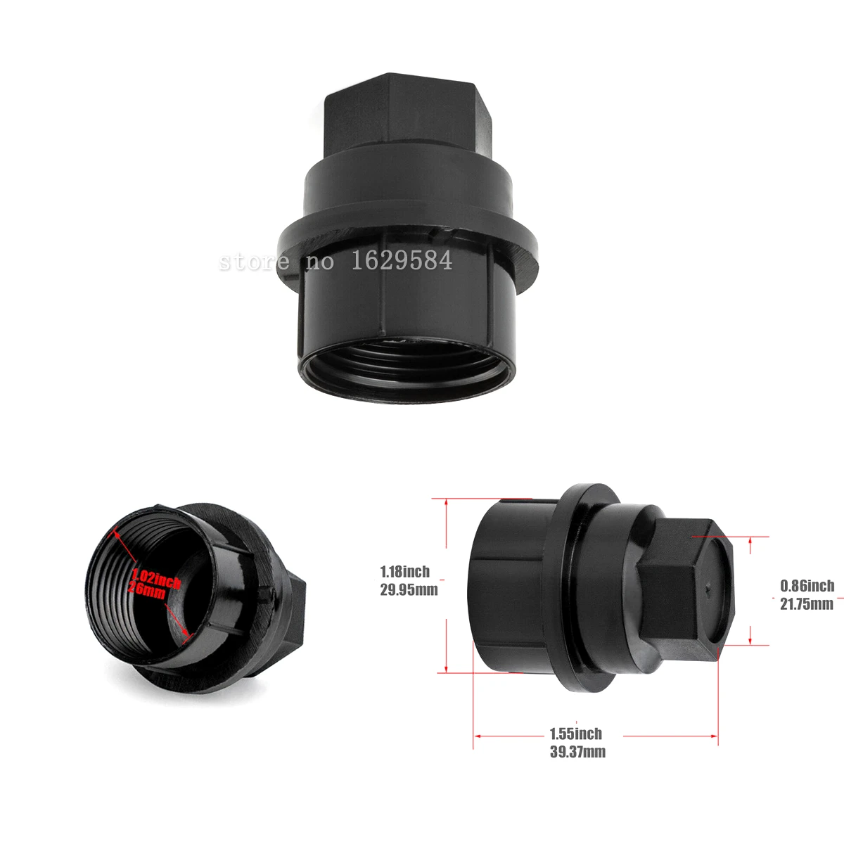

4x Wheel Lug Nut Cover Cap 15646250 For Chevrolet GMC 1500 2500 Tires Studs 99956 711-025 99956.1 611-607.1