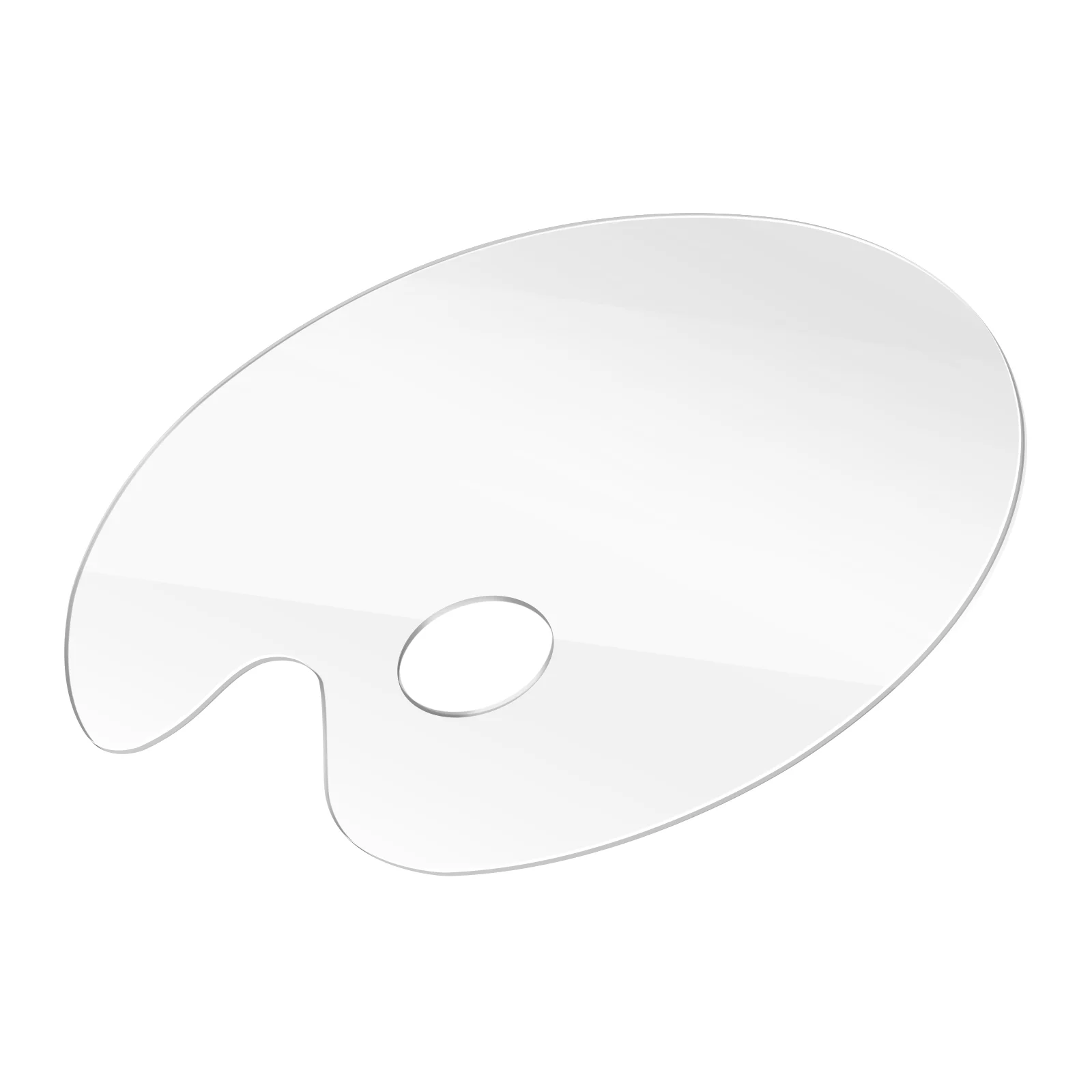 

Clear, Clear Oval Non- Oil with Thumb Hole, Clear Tray for Oil Mixing,, 30 x 40/ 11 8 x 7 in