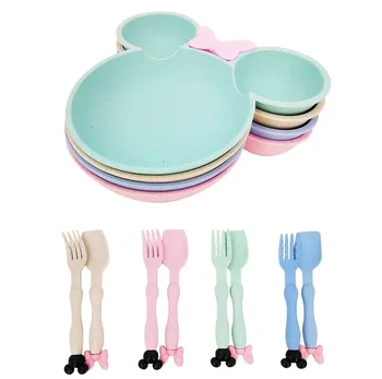 3-Piece Cartoon Baby Tableware Set 1