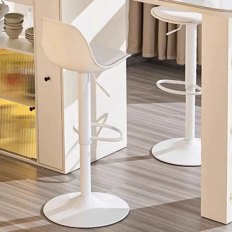 

Simple Back Stylish Bar Stool Modern High Quality Designer Swivel Nordic Chair Leather Minimalist Taburete Alto Furniture