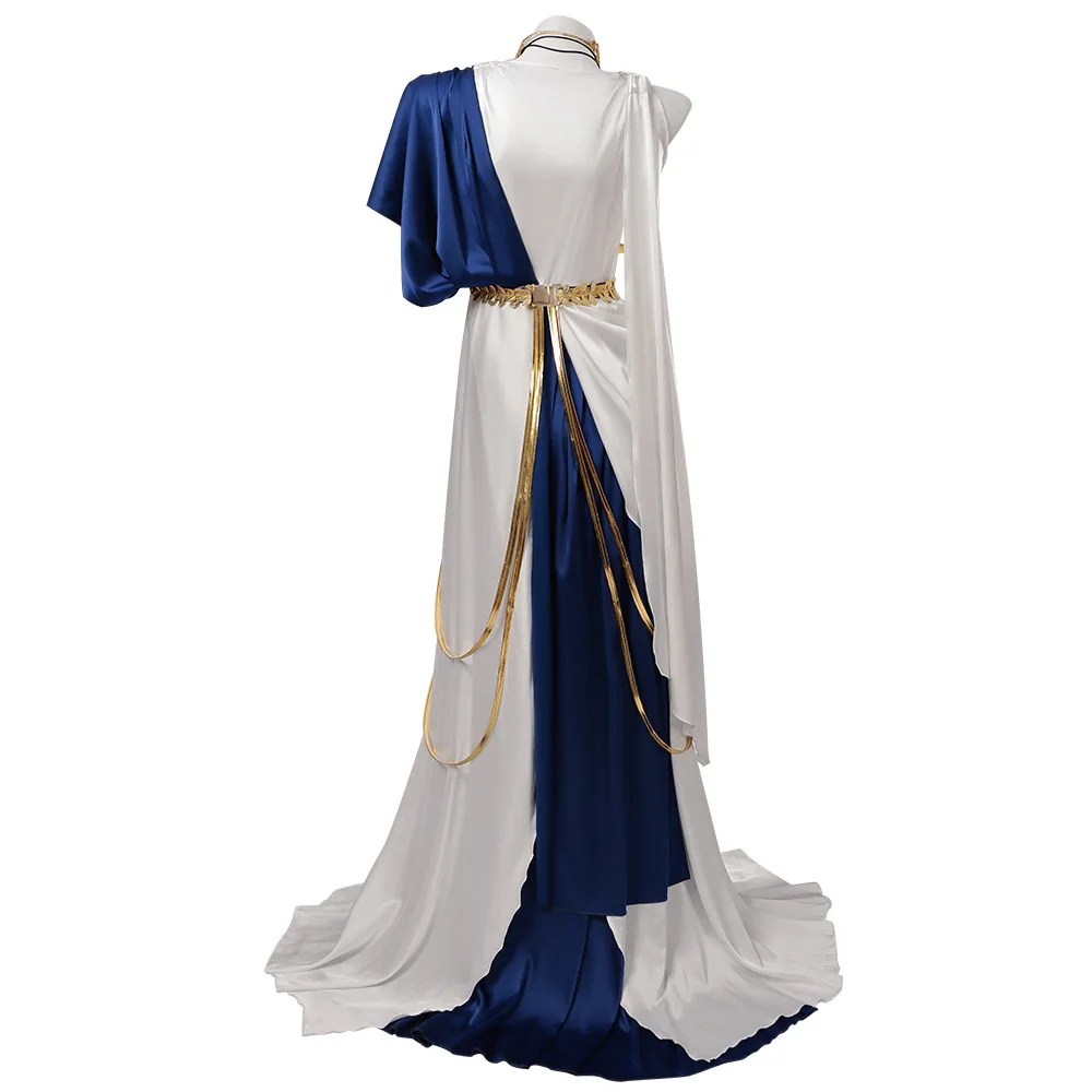 Futuristic Feather-Embellished Cosplay Costume for Events