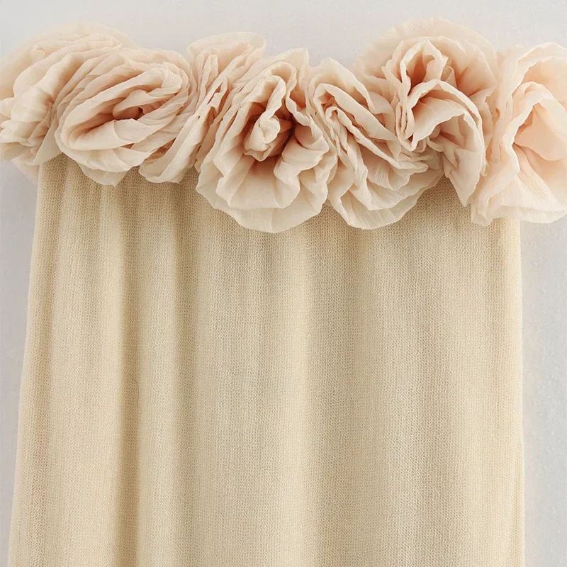 Elegant 3D Flower Knit Long Dress Women Off Shoulder Backless Loose Party Beach Vacation Dresses 2025 Spring Lady Knitwear New