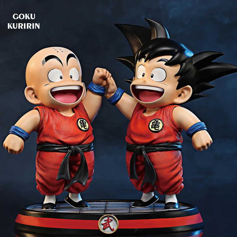 

Dragon Ball Childhood Son Goku Krillin Two Brothers Scene Super Match Action Figures Model Animation Cartoon Ornaments Toy