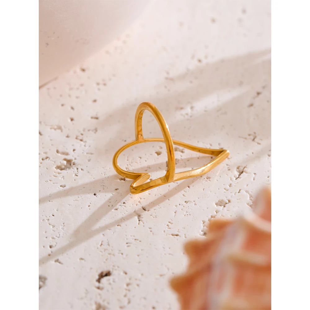 Yhpup Ring Stainless Steel Fashion