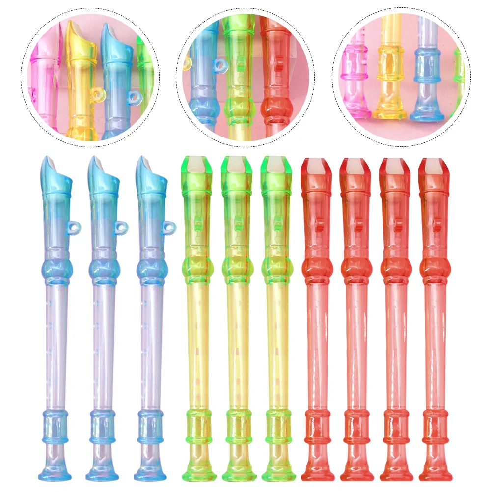

10 Pcs Little Flute Japanese Instrument Professional Musical Small Recorder Educational Toys Professional Wooden
