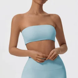 Women's Quick - Dry Strapless Sports Bra - Fitness & Yoga Top - S (Eternal Blue)