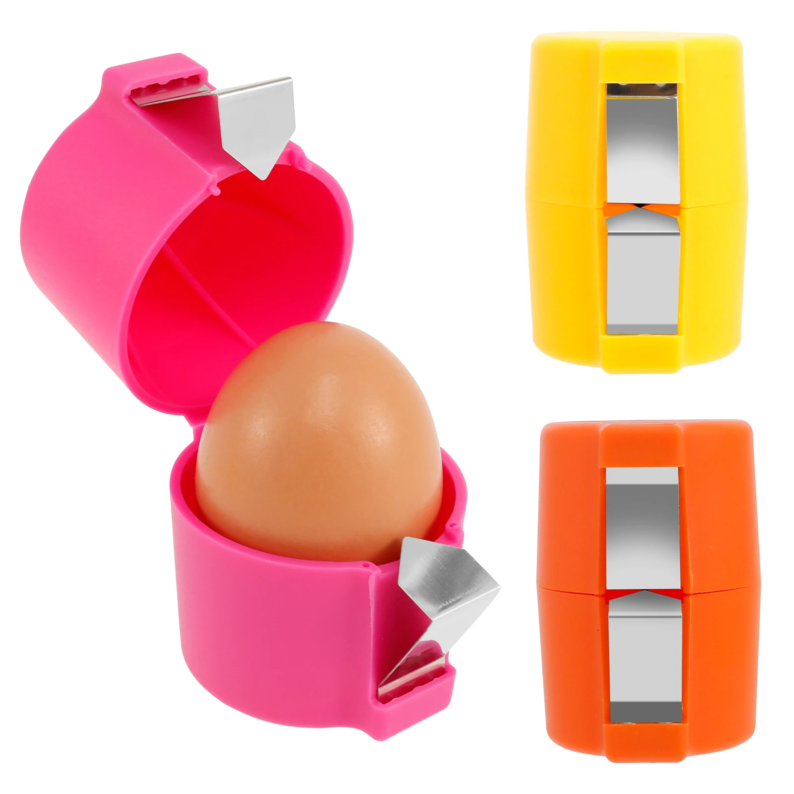 3Pcs Egg Shell Opener Handheld Portable Egg Cracker Tool Effortless Breaker Convenient Shell Cutter Kitchen Accessories