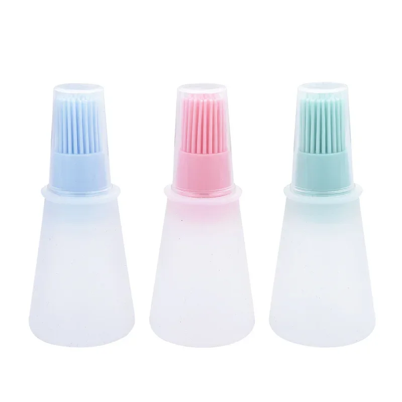 Barbecue Oil Brush Oil Dispenser High Temperature Resistant Silicone Seasoning Bottle Kitchen Baking Gadgets