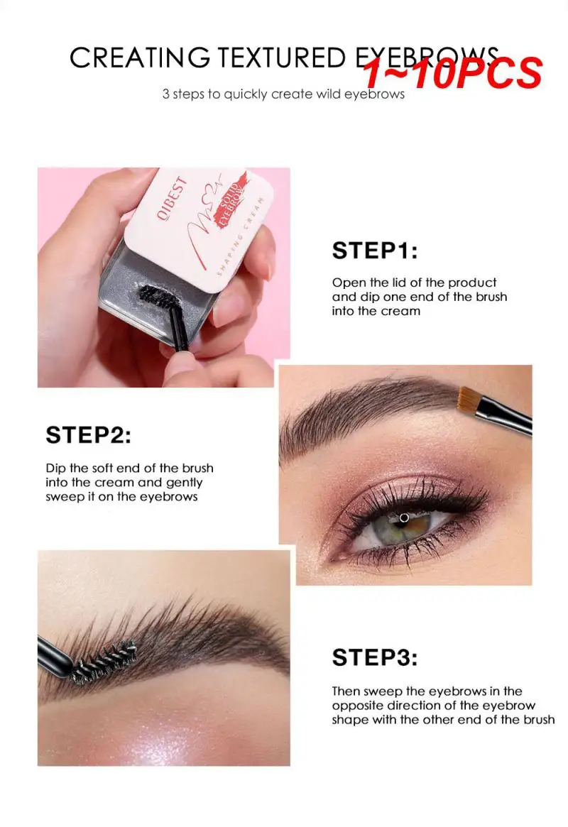 

1 ~ 10 шт. натуральный восковой забальзам для бровей Набор мыла для бровей долговечный крем для бровей Гель водостойкий макияж гель для бровей TSLM1