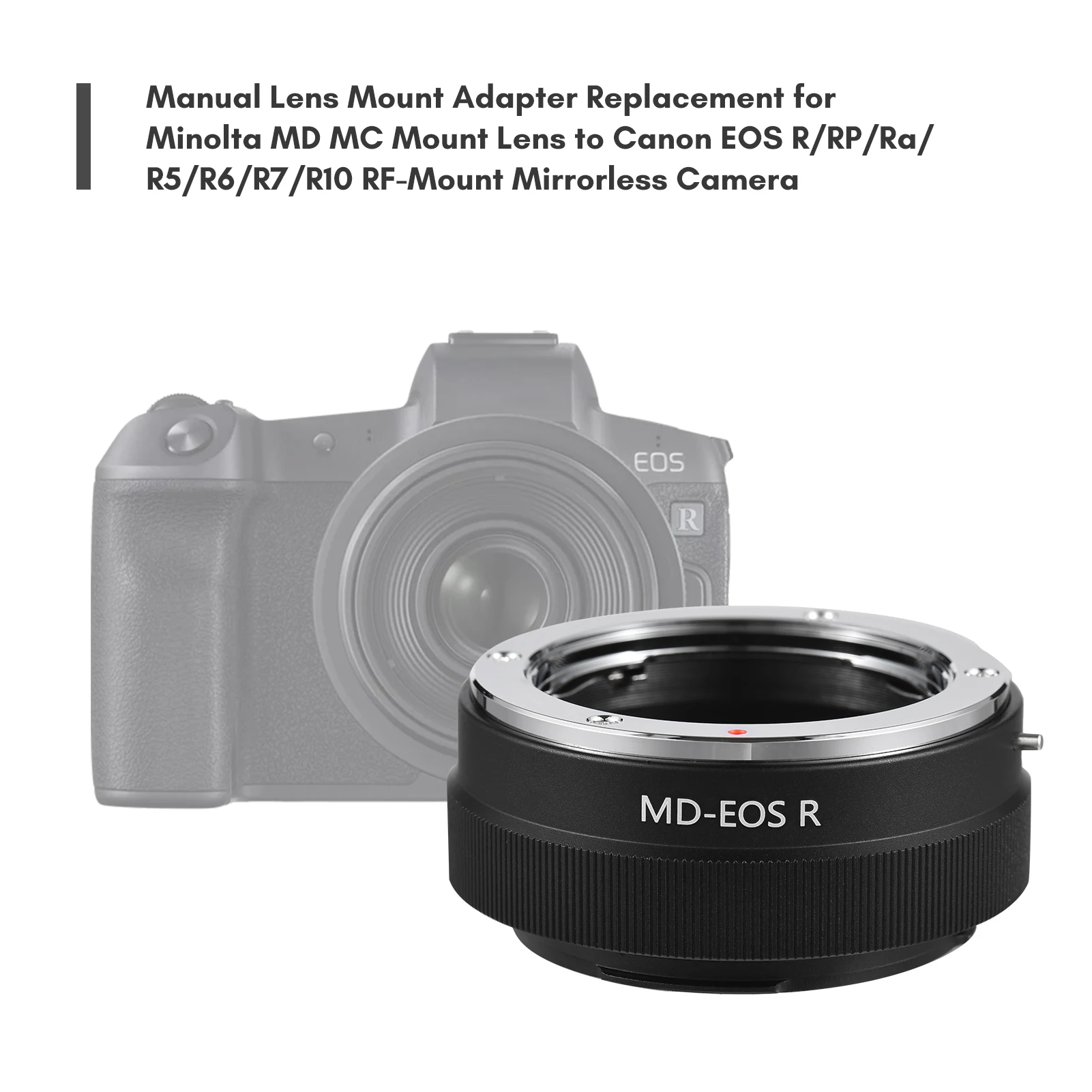 UNTUK Minolta MD MC Mount Lens To Canon EOS R/RP/Ra/R5/R6 Rf-mount