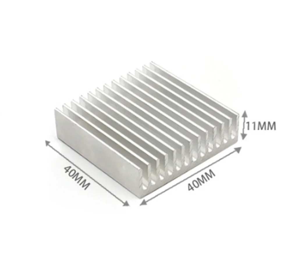 40x40x11mm Aluminum Heat Sink Radiator With Thermal Pad For Light DIY Aluminum Heat Sink