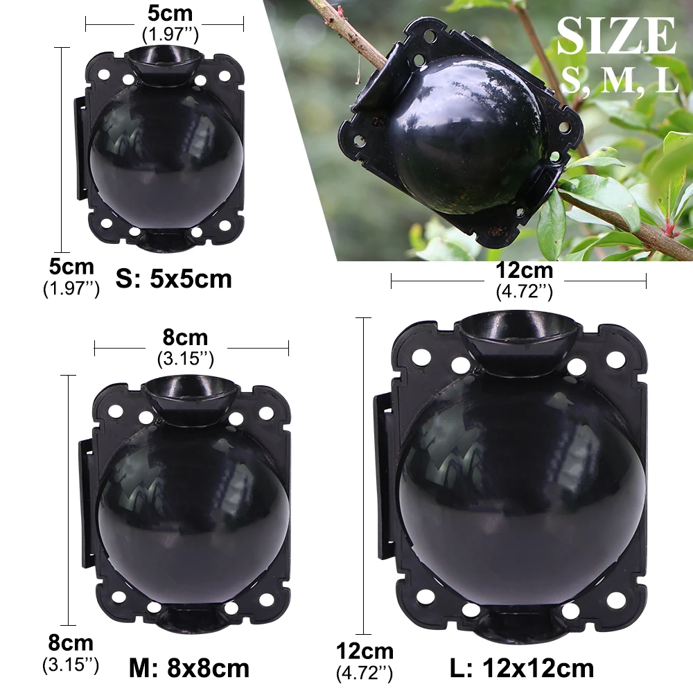 Plant Rooting Ball Plant Propagation Pots 6pcs Strong Plastic Tree Root Grow Box Grafting Tool Rooting Ball Reusable High Pressure Air Layering Rooter Propagator