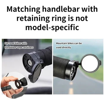 Bicycle Rearview Mirror Adjustable Rotate Bike Handlebar Plug Rear View Mirror Universal for MTB Road Bike Accessories 1
