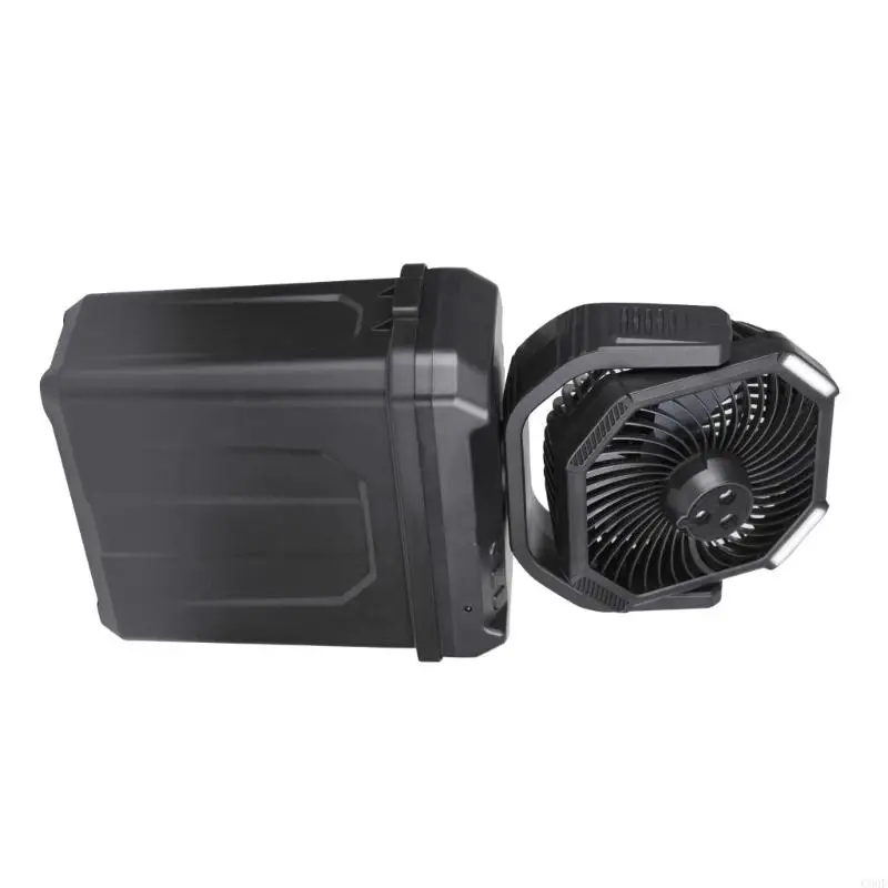 C90F 실외 미생물 냉각 팬 충전 가능한 6L 버킷 스윙 3SPRAY 노즐 리모컨