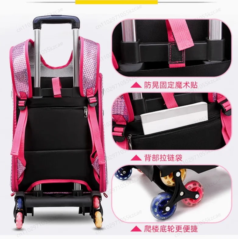 반려동물 유모차 & 이동 가방 - 휴대용 강아지 고양이 이동 가방, 2-in-1 롤링 러기지 백팩 & 트롤리 토트백