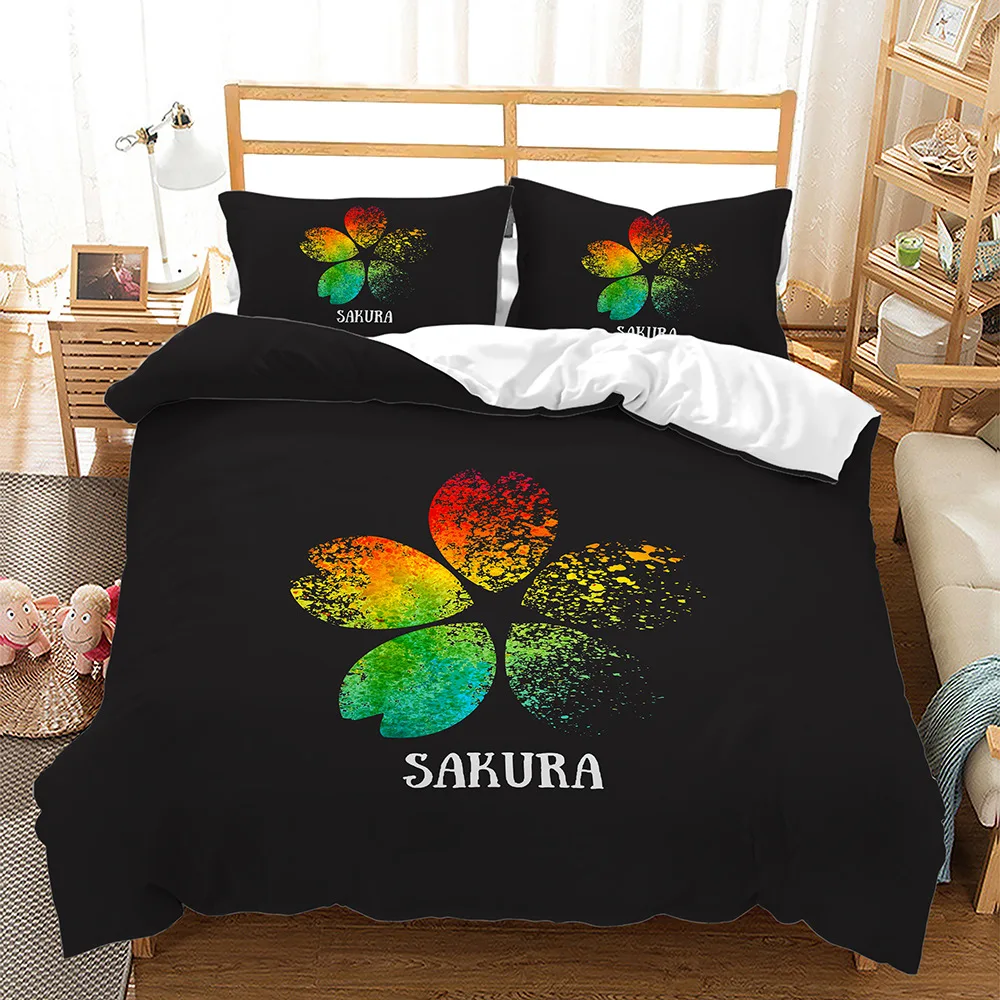 

Cherry Blossoms Duvet Cover King/Queen Size,Japanese Sakura Tree Pink Floral Spring Vintage Cultural Bedding Set for Women Girls