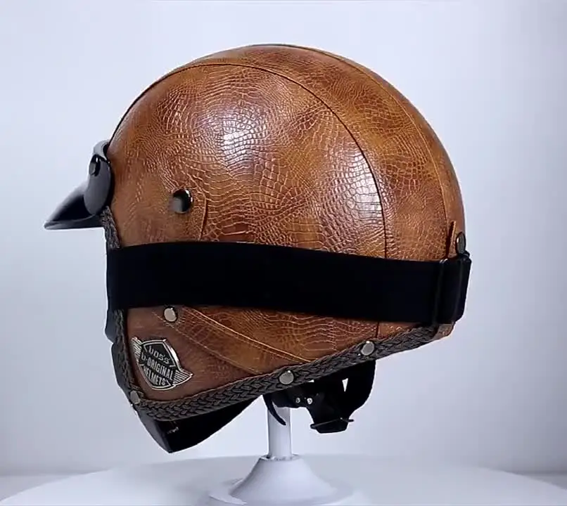 Мотоциклетный шлем Casco Moto 3/4 с открытым лицом для скутера мужчин и женщин