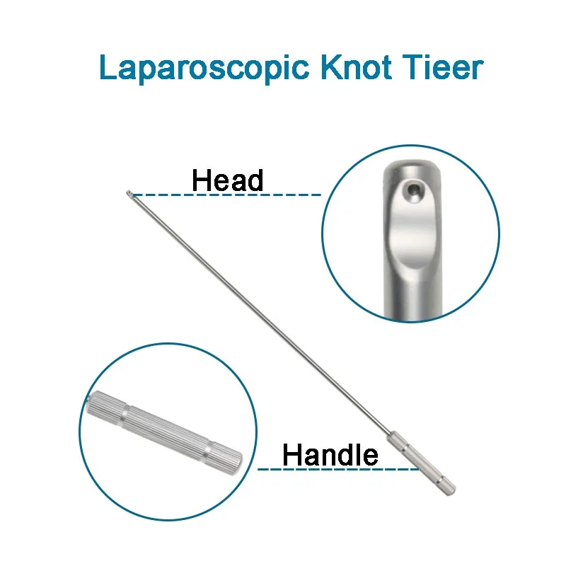 

Stainless Steel Medical Use Laparoscopic Knot Pusher Abdominal Training Instrument Laparoscopic Instruments
