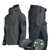 Hunting Clothing Men's Thick Soft Shell Winter Shark Leather Jacket Velvet Mountaineering Suit Fishing Windproof Two-Piece Set 5