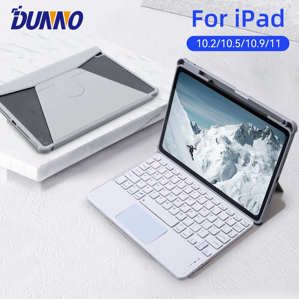 Capa de Teclado Touchpad para Ipad Capa Protetora Ipad Pro 11 Air Air 10.9 Air Pro 10.5 9ª Geração 10.2