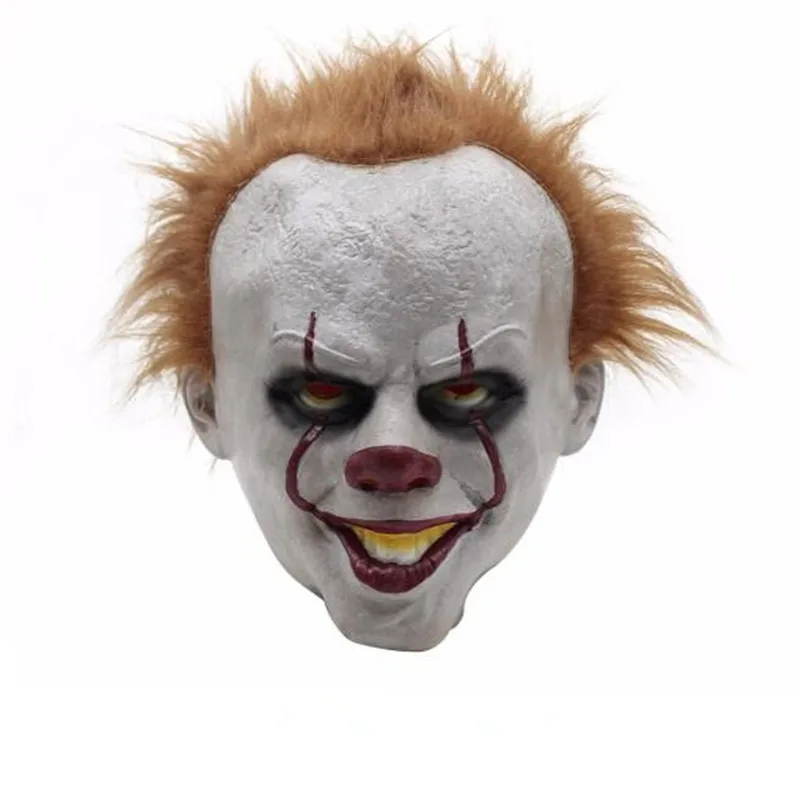 

Horror Clown Mask Scary Killer Clown Mask Halloween Terror Joker Movie Payday Full Face Latex Mask