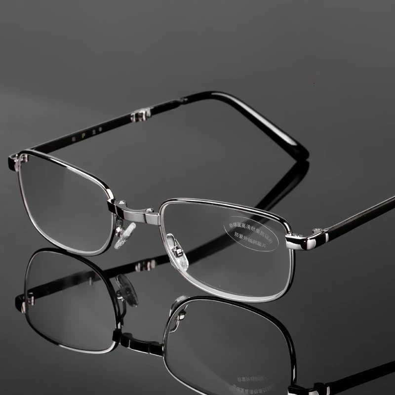 Sighttoo Folding Square Reading Glasses For Men Women Portable Eyeglasses +50 +75 +275 +350 +400 +450 +500 +550 +600 3