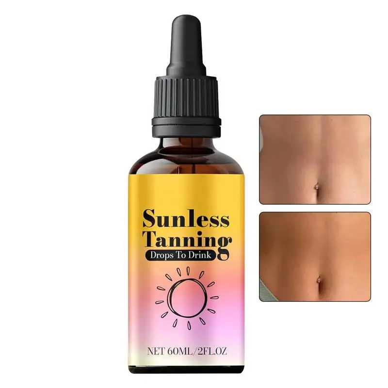new 60ml Self -Tanning Drops Body Self Tanner Sunless Tanning Lotion For Natural-Looking Tanner For Body Skin Care